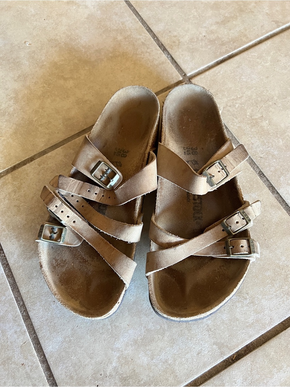 Birkenstock Women’s Franca Triple-Strap Buckle Sandals